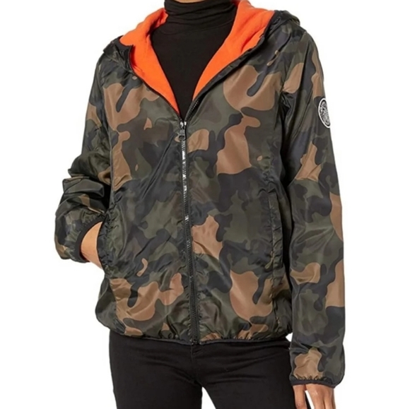 Madden Girl Jackets & Blazers - Madden Girl Camo Zip Front Fleece Lined Jacket